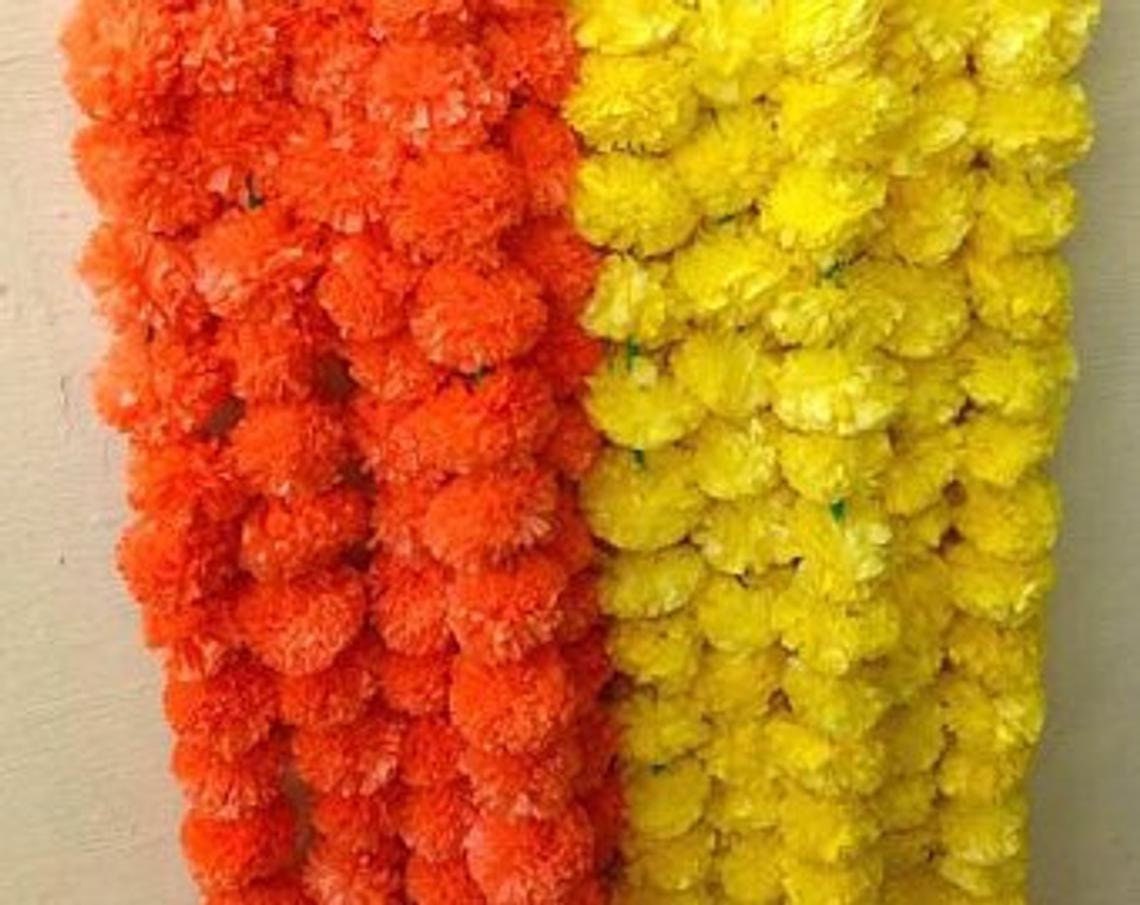 Lot of 500 Artificial MariGold Flower Garlands Wedding Event Etsy