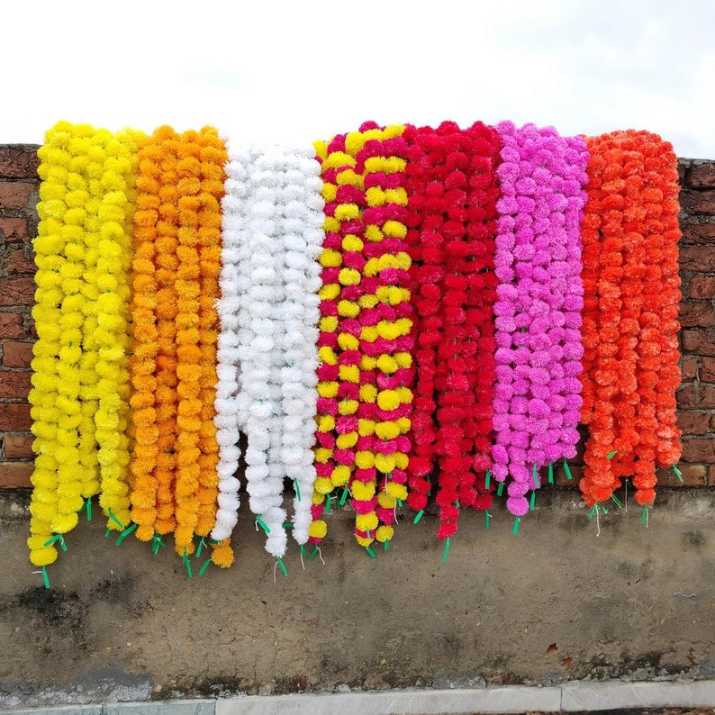 Lot of 500 Artificial MariGold Flower Garlands Wedding Event Etsy