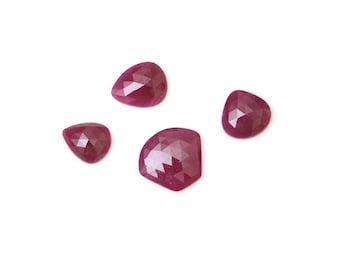 Naturlig rubin, fasetterad blandslipad ädelsten, päron, trillion kudderubin, 10,5 x 13 mm till 18 x 15,5 mm, lösa ädelstenar för personliga smycken