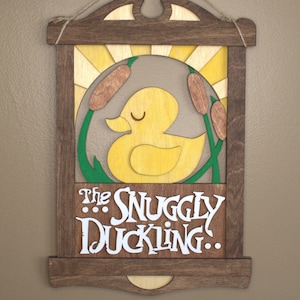 Snuggly Duckling Tavern Sign