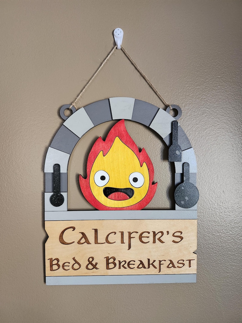Calcifer Tavern Sign - Etsy