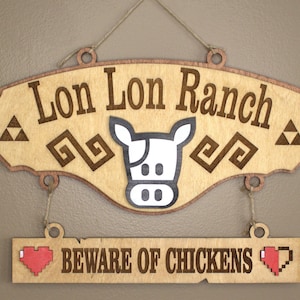 Lon Lon Ranch Sign from the Legend of Zelda