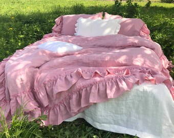 Flat Ruffle Pillow Etsy