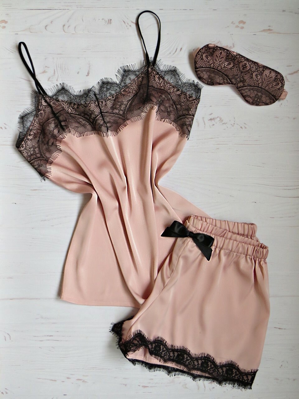 Emerald Green Pajamas Silk Pajama Set Women Plus Size Lingerie Etsy