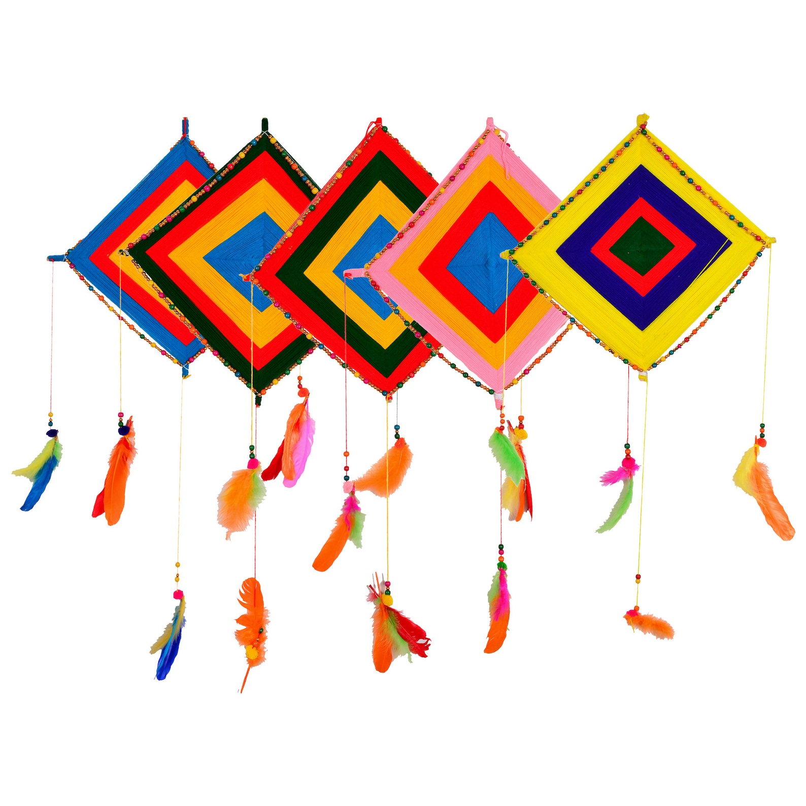 Indian Handmade Decorative Kites Lot Decoration Kites Woolen Etsy