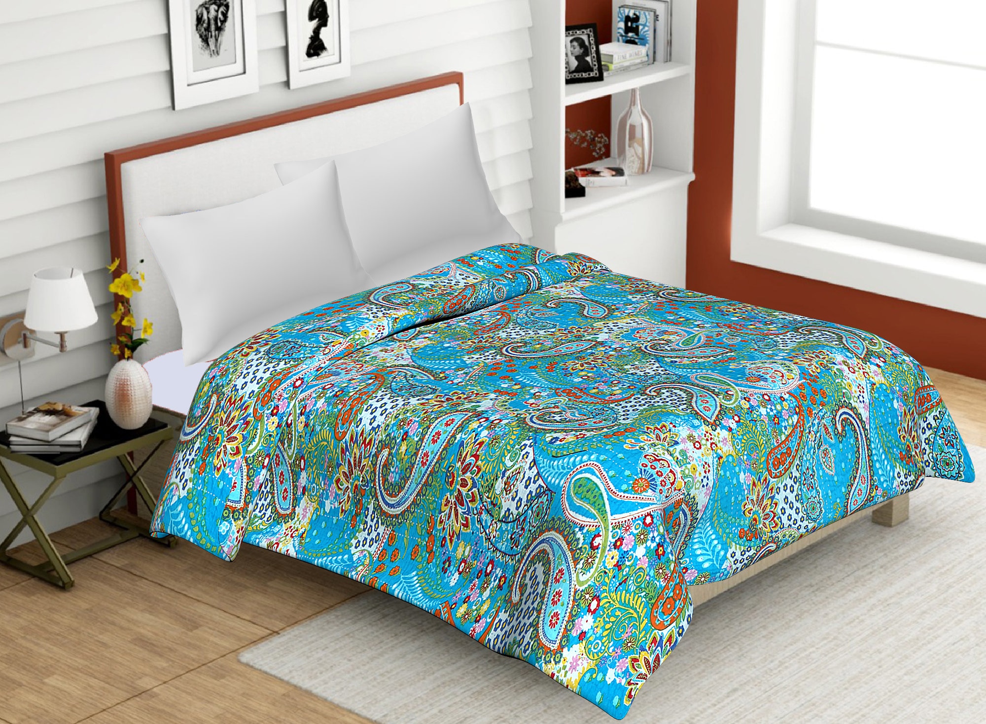New Indian Cotton Kantha Quilt 100% Cotton Handmade Kantha Kantha Throw Cotton Kantha Bedspread Queen Size Kantha Quilt New Indian Cotton Kantha Quilt 100% Cotton Handmade Kantha Kantha Throw Cotton Kantha Bedspread Queen Size Kantha Quilt