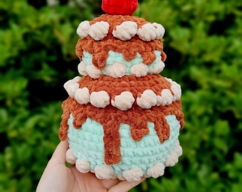 DIGITAL PATTERN Birthday cake, crochet pattern, digital pattern