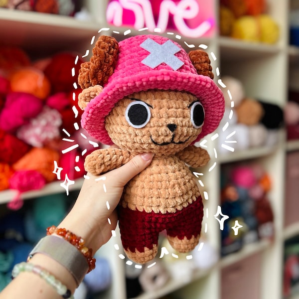 One Piece Luffy and Chopper Crochet Pattern Etsy