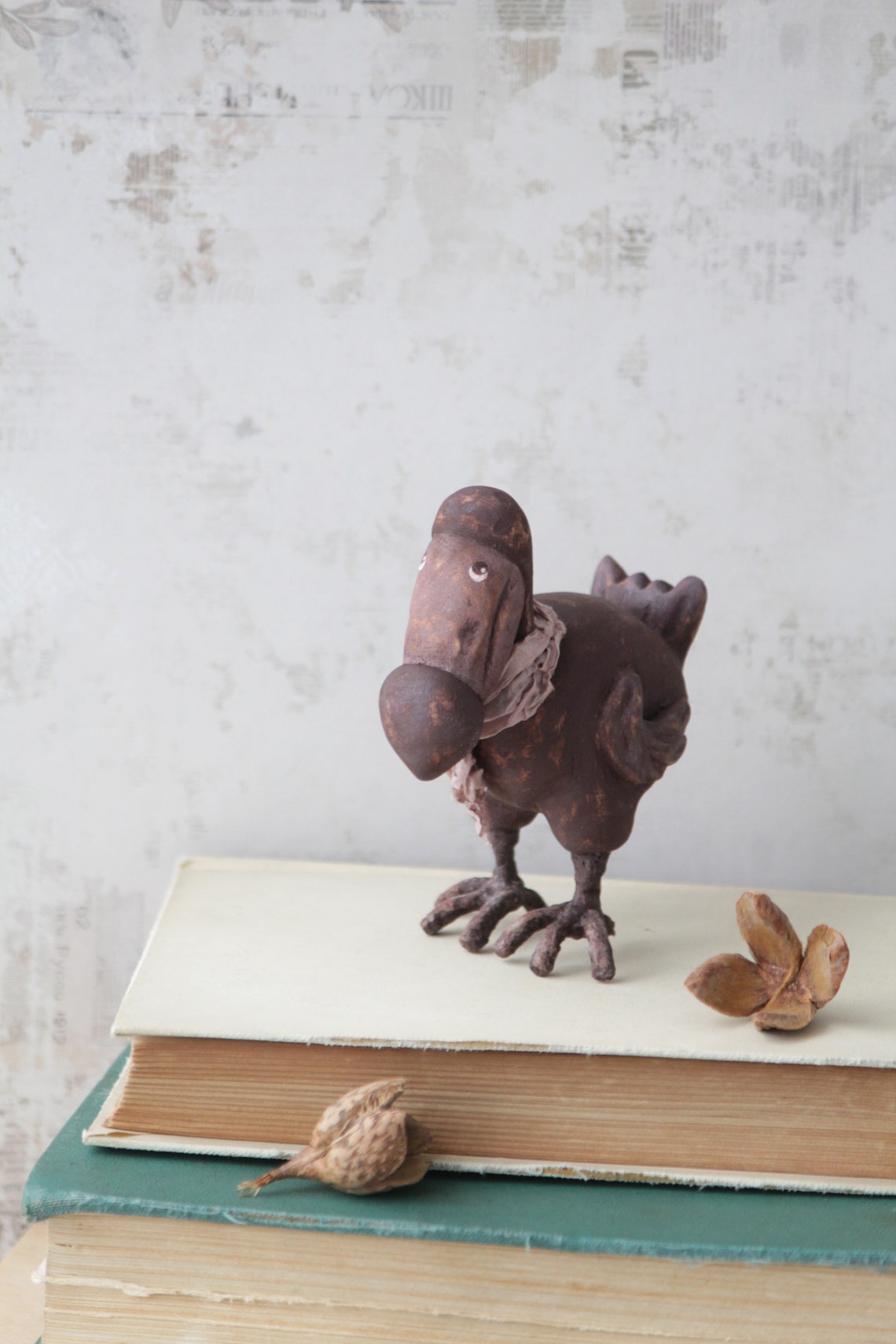 Dodo bird figurine Feathered friend Wood sculpture animal Etsy