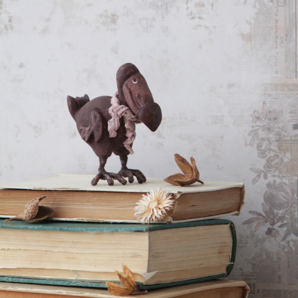 Dodo bird figurine Feathered friend Wood sculpture animal Etsy