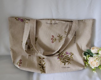 Soft plant tote bag