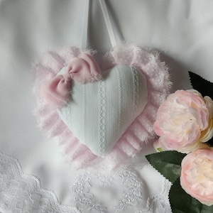 Shabby French hanging heart