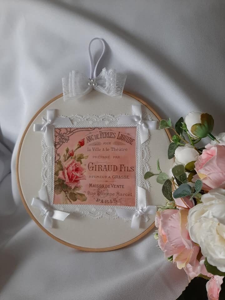 Cadre Tambour Publicité Rétro Romantique