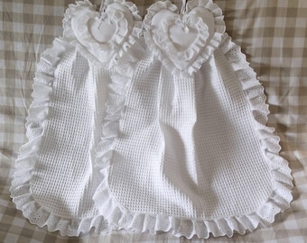 1 Essuie-mains shabby romantique ( vendus A l' UNITE )