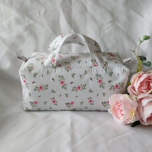 Borsa da toilette rosa shabby chic