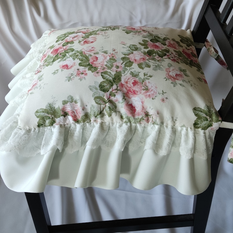 Housse pour chaise grosses roses image 6