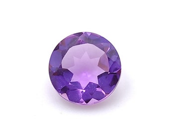 Amethyst round cut- Natural stone cut from Brazil (collection, jewelry creation)