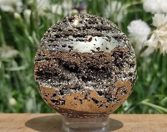 Pyrite sphere from Peru (collection, decoration, gift idea, lithotherapy)