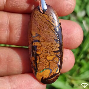 Boulder Opal Pendant (Koroit) - Natural stone from Australia, Queensland