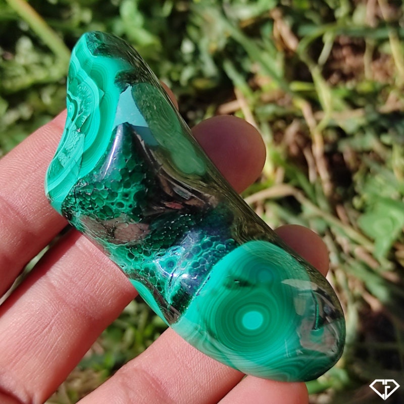 Malachite Naturelle Polie Du Congo