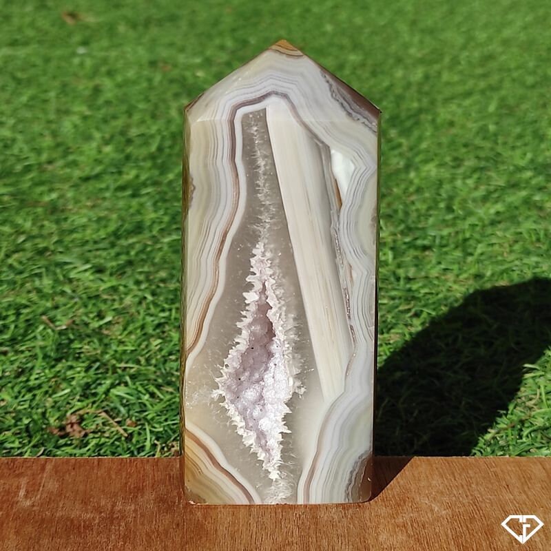 Agate Pointe Polie Du Brésil - Décoration, Collection, Idée Cadeau, Lithothérapie