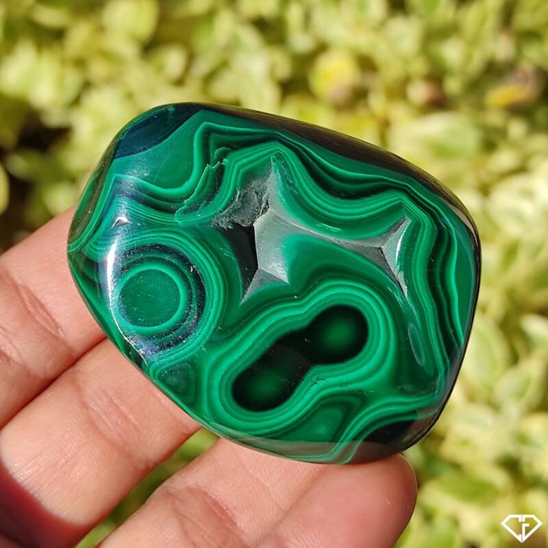 Malachite Naturelle Polie Du Congo