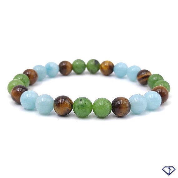 Buy Positivity Gold Beads, Enamel and Stone Evil Eye Stretch Bracelet  Turquoise Online – The Glocal Trunk