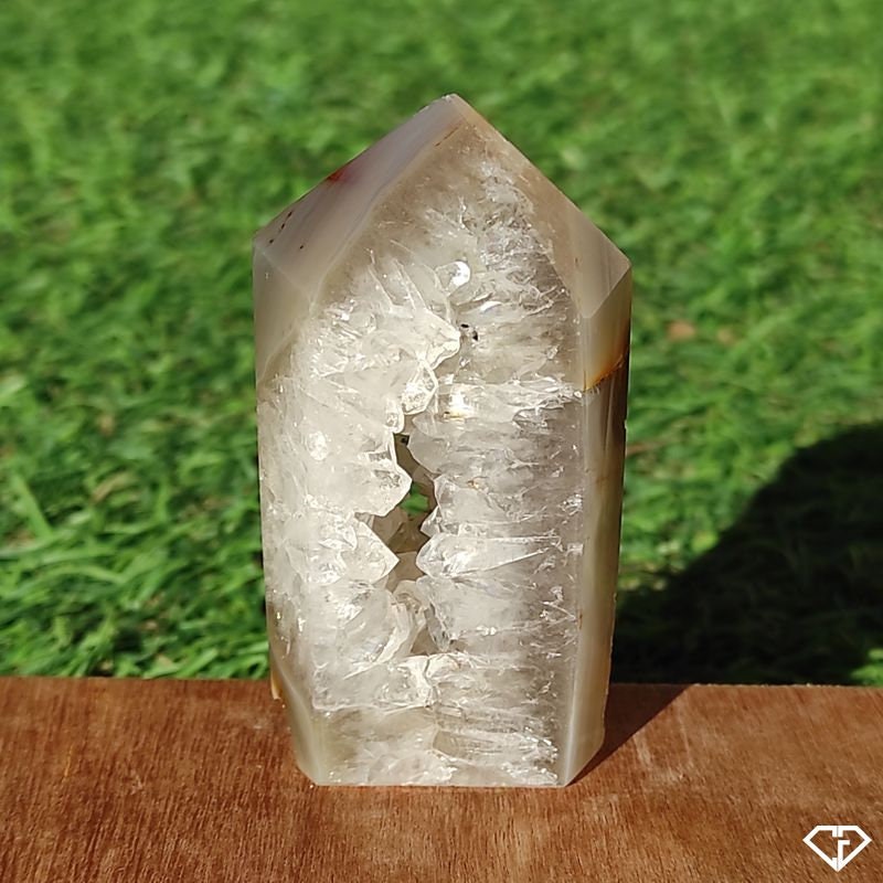 Agate Pointe Polie Du Brésil - Décoration, Collection, Idée Cadeau, Lithothérapie