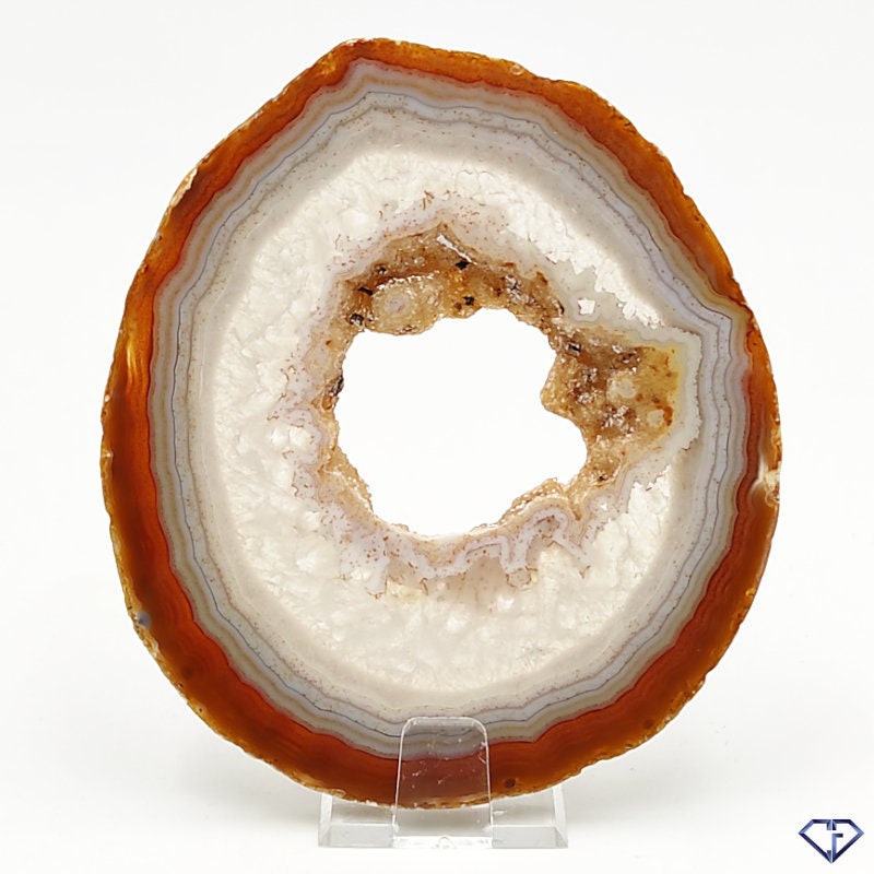 Agate Naturelle Tranche sur Socle Brésil Décoration, Collection, Idée Cadeau, Lithothérapie
