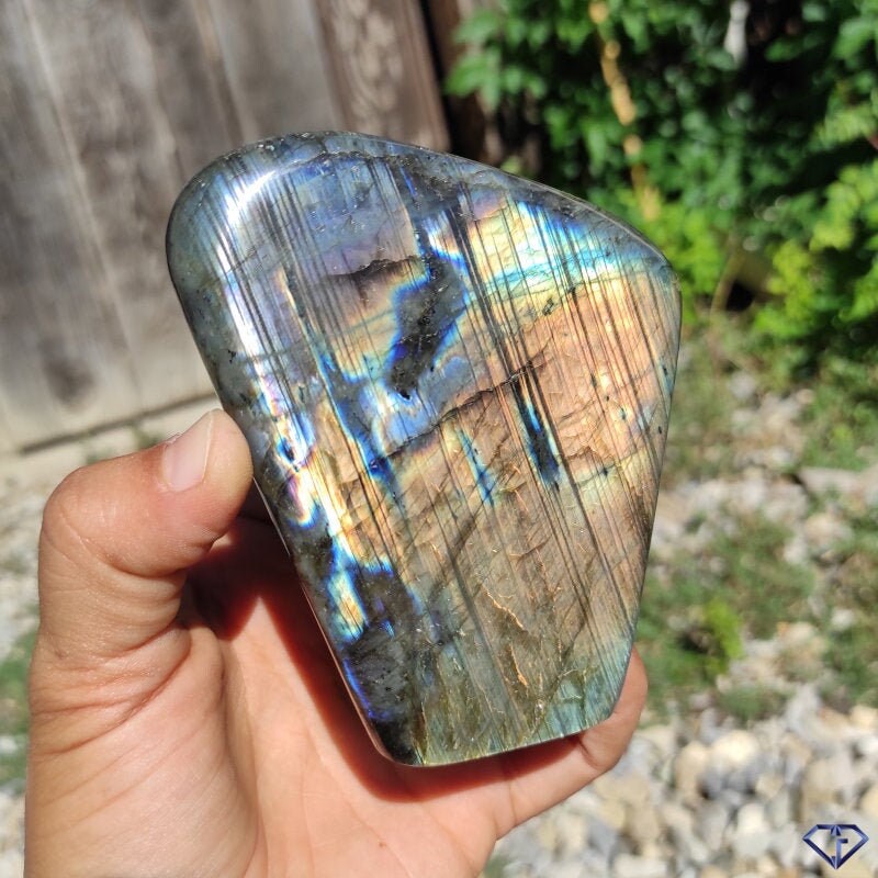 Labradorite Naturelle Bloc à Poser - Collection, Décoration, Lithothérapie, Idée Cadeau