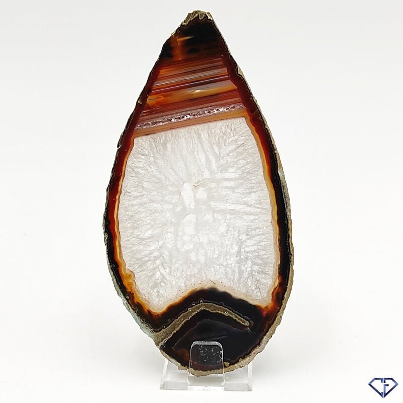 Agate Naturelle Tranche sur Socle Brésil Décoration, Collection, Idée Cadeau, Lithothérapie