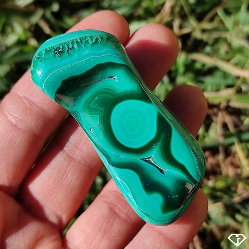 Malachite Naturelle Polie Du Congo