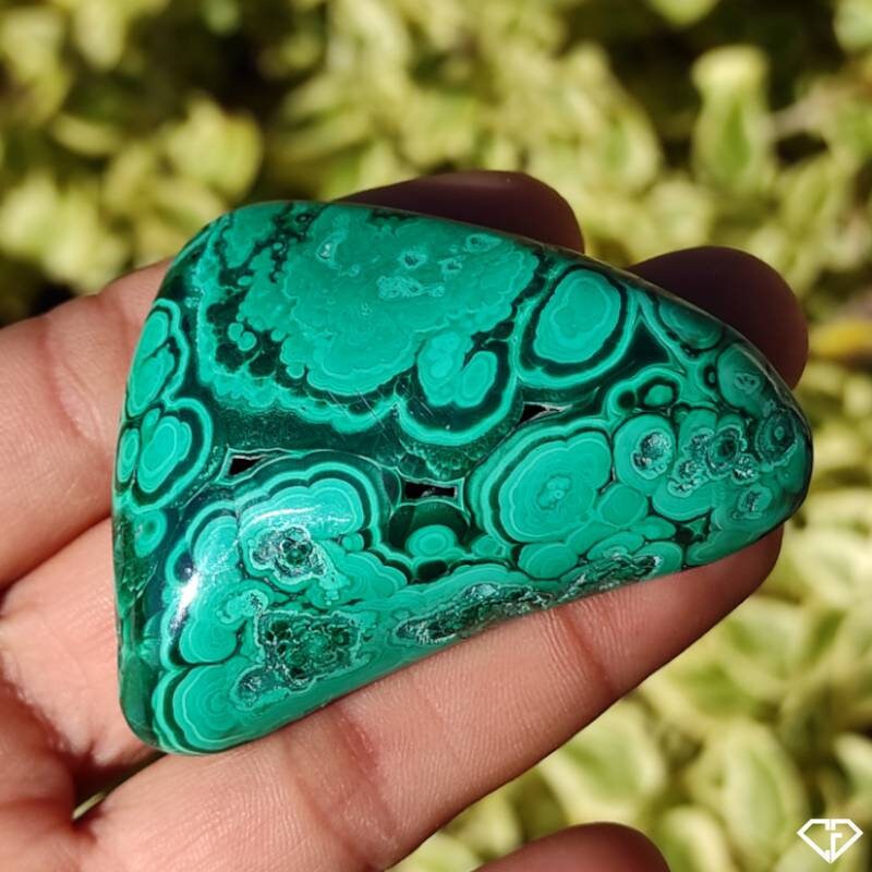 Malachite Naturelle Polie Du Congo