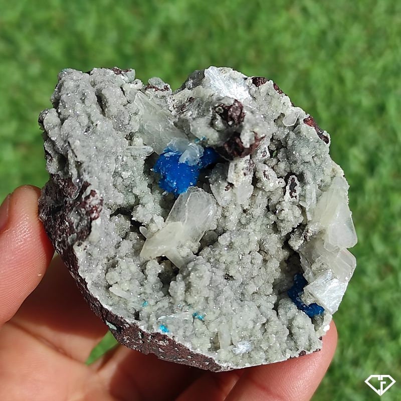 Cavansite sur Stilbite - Pierre Naturelle d'inde | Collection, Décoration, Lithothérapie, Idée Cadea