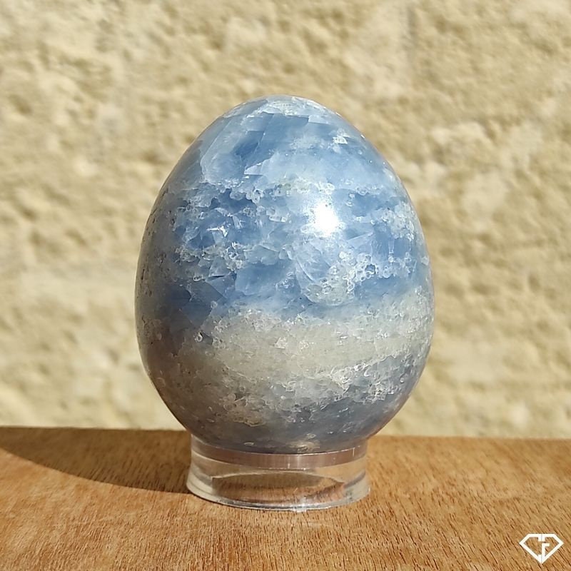 Calcite Bleue Œuf de Madagascar | Collection, Décoration, Lithothérapie, Idée Cadeau
