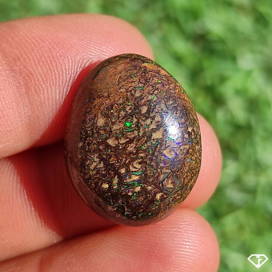 Opale Boulder O&Co 35.80cts Queensland - Cabochon, Pierre Lapidaire Cadeau Noël