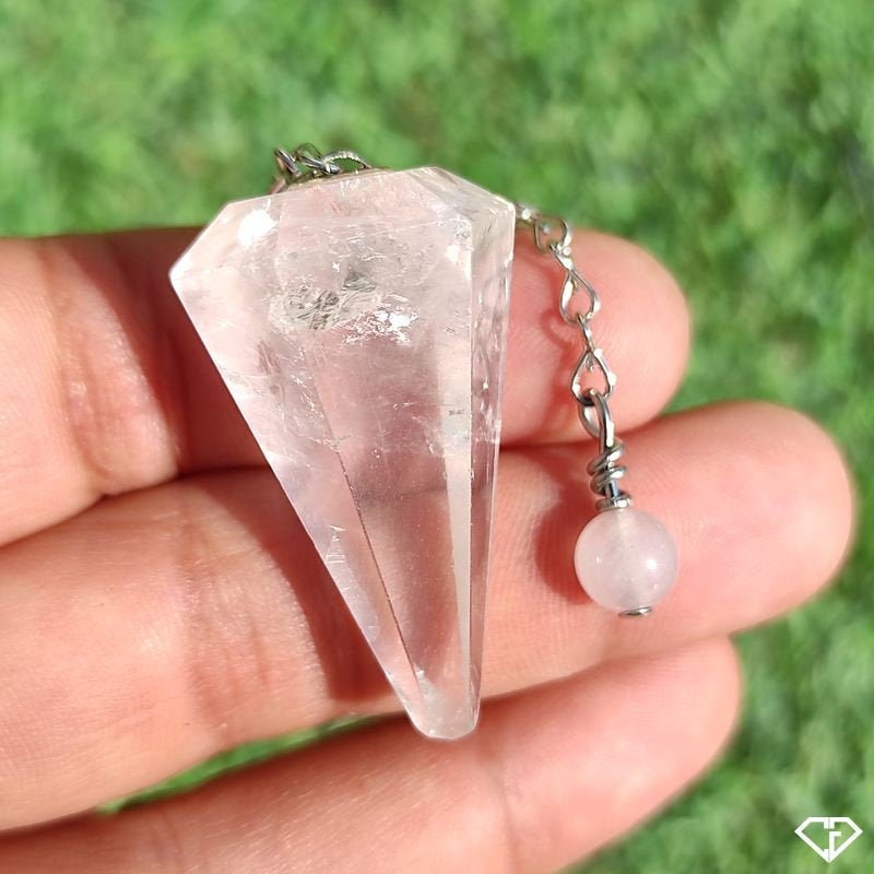 Pendule Quartz Rose Naturel Du Brésil | Ésotérisme, Idée Cadeau, Lithothérapie