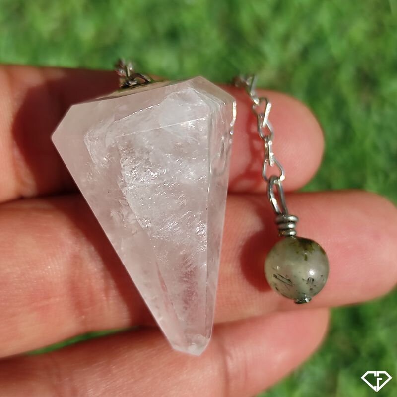 Pendule Quartz Rose Naturel Du Brésil | Ésotérisme, Idée Cadeau, Lithothérapie