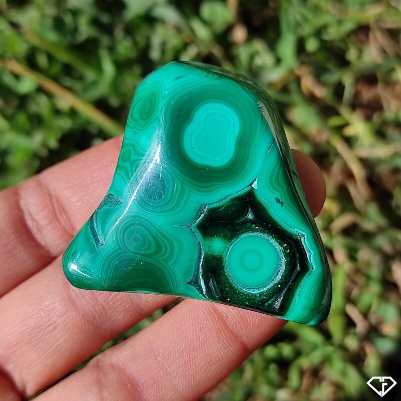 Malachite Naturelle Polie Du Congo