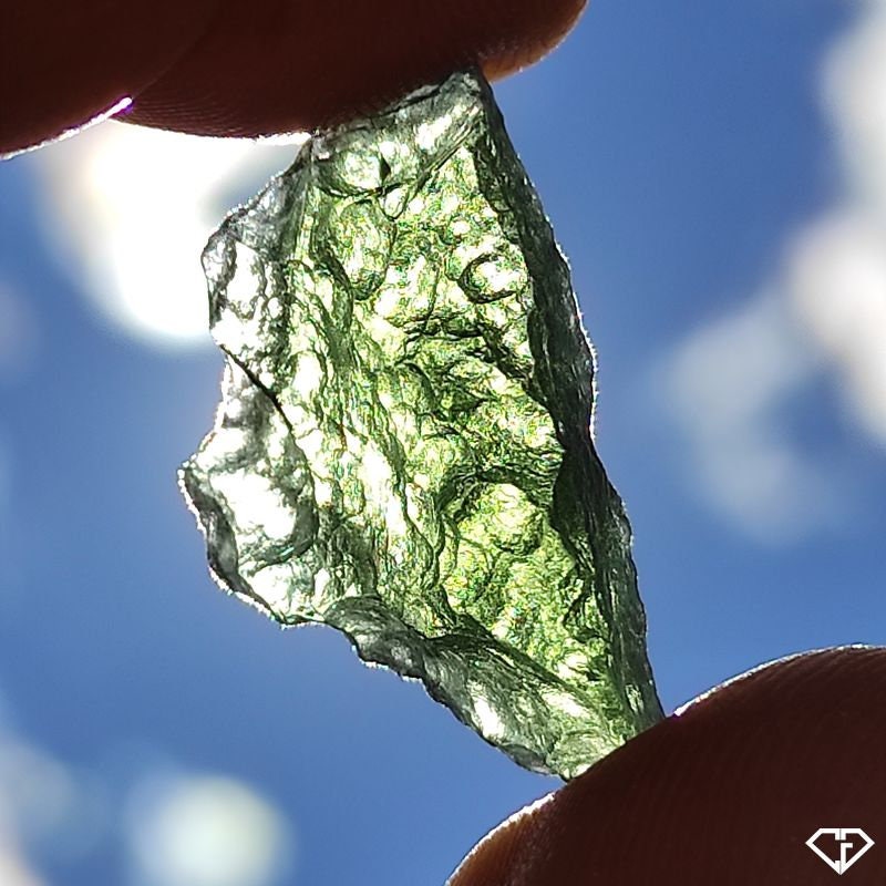 Moldavite Brute Naturelle | Tectite Collection Lithothérapie Idée Cadeau