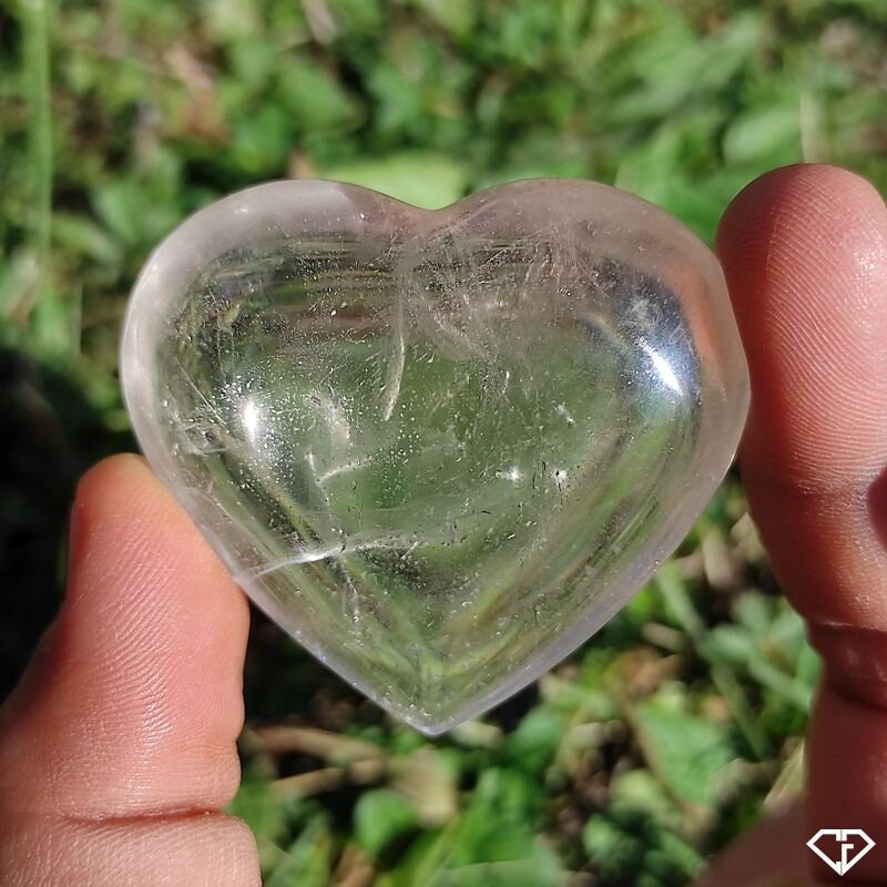 Cœur de Cristal Roche Naturel Madagascar | Collection, Décoration, Idée Cadeau, Lithothérapie