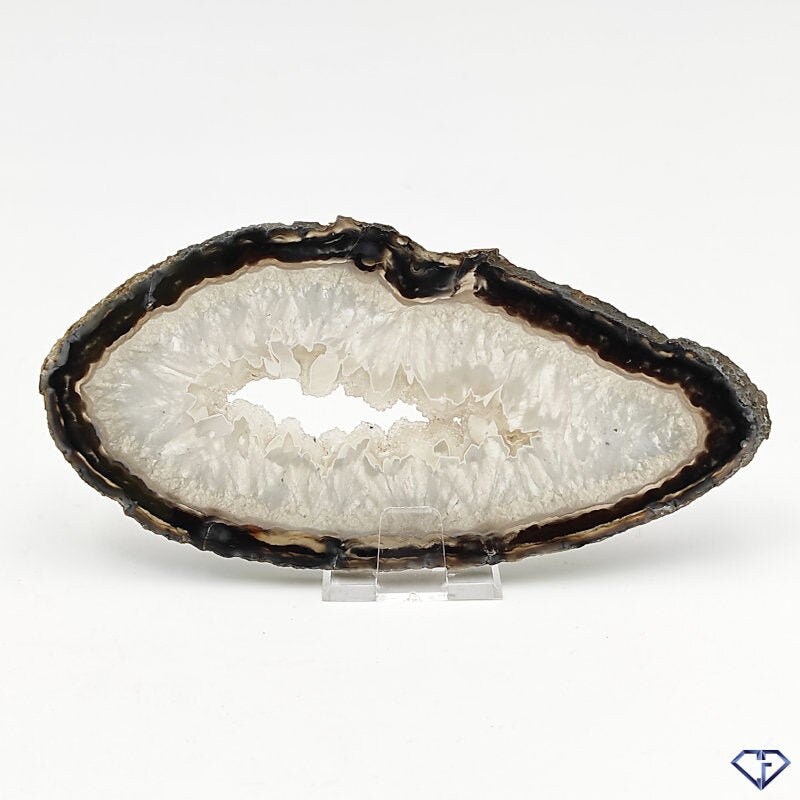 Agate Naturelle Tranche sur Socle Brésil Décoration, Collection, Idée Cadeau, Lithothérapie