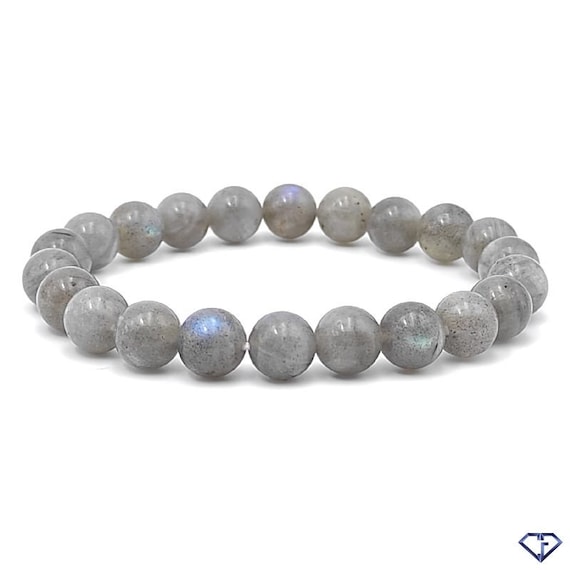 Bracciale Con Pietre Preziose Serpentine / Perline Di Pietra Da 8 - Foto 4