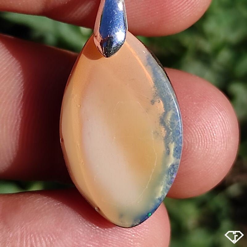 Boulder Opal Pendant - Unique natural stone from Australia
