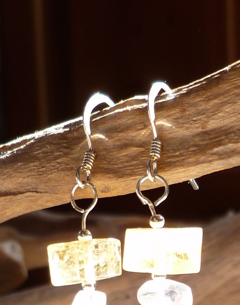 Boucle D'oreille Ancienne En Argent Massif Traditionnel - Occasion