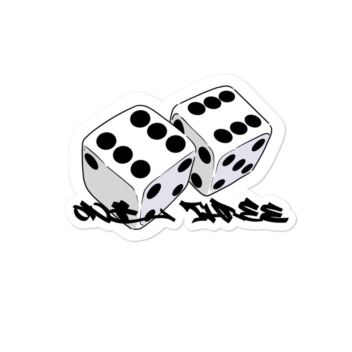 Bubblefree Dice stickers tattoo custom graffiti Etsy