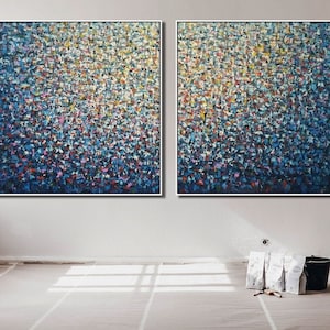 Original Hand Painted Extra Large Abstract Painting Art Abstract Contemporary Painting Canvas Wall Art Room Texture Painting Set of 2