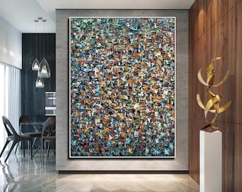 Extra Large Abstract Painting Original Hand Painted Art Abstract Contemporary Abstract Painting Canvas Wall Art Texture Painting Modern Art