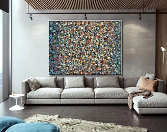 Original Contemporary Painting Extra Large Abstract Painting Canvas Wall Art Hand Painted Art Room Texture Painting Modern Abstract Art