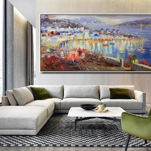 Original Hand Painted Landscape Painting Extra Large Contemporary Painting Art Canvas Wall Art Room Texture Painting Modern Abstract Art